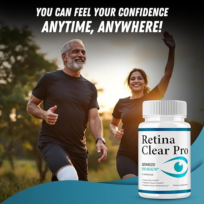 Original Retina Clear Pro Advanced Pills Capsule Premium Formula Natural Ingredients for Overall Eye Care Health &amp Balanced Healthy Vision | RetinaClear Pro | 60 Capsules Each Bottle (Pack of 5)