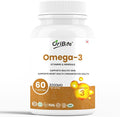 Omega-3 Fish Oil 2000mg – Supports Heart Skin &amp Eye Health – 60 Softgel Capsules with EPA &amp DHA – Burpless Premium Fish Oil Supplement