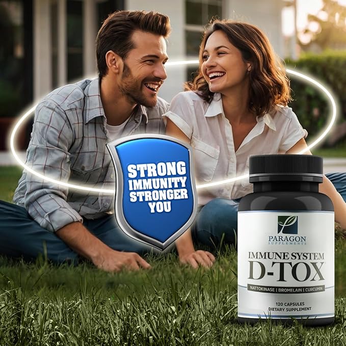 Spike Protein Removal - Original Spike Detox Formula with Nattokinase Bromelain &amp Curcumin - 3-in-1 Immune System Supplement - Non-GMO Vegan Gluten-Free Made in USA - 120 Capsules (30 Day Supp