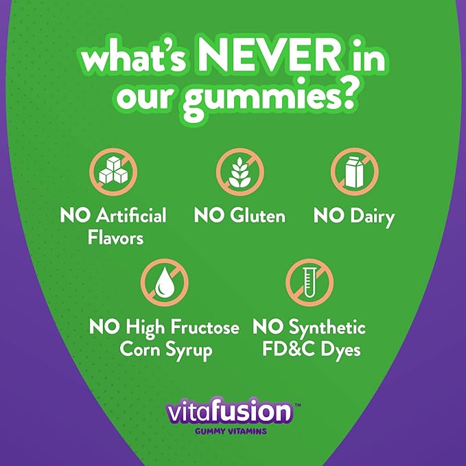 Vitafusion Fiber Well Fit Gummies 90 Count and Multi+ Immune Support Gummies 90 Count Bundle
