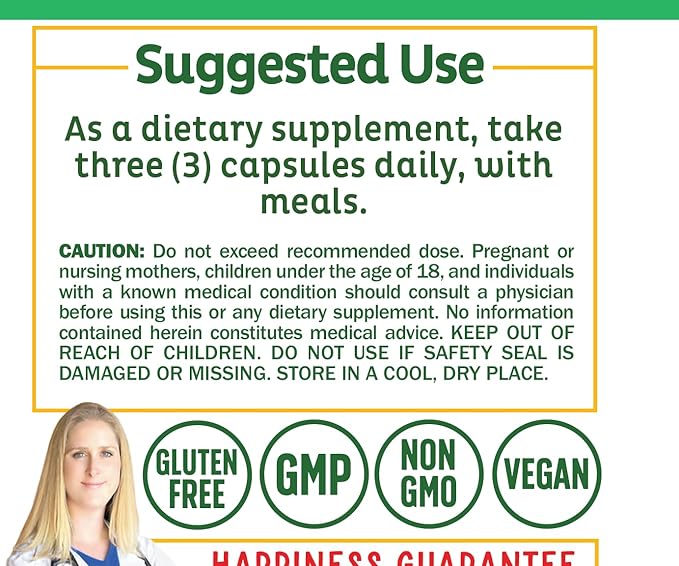 Adrenal Wellness Ashwagandha &amp More - Organic Mind Body Support by Dr. Danielle 120 Capsules