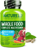 NATURELO Mens Multivitamins - Whole Food Multivitamin for Men with Vitamins Minerals - 120 Vegetarian Capsules for Energy Brain Heart Eye Health*