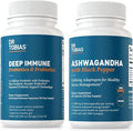 Dr. Tobias Deep Immune Probiotics &amp Prebiotics and Ashwagandha Capsules Supports Digestion Energy &amp Immune Health Non-GMO