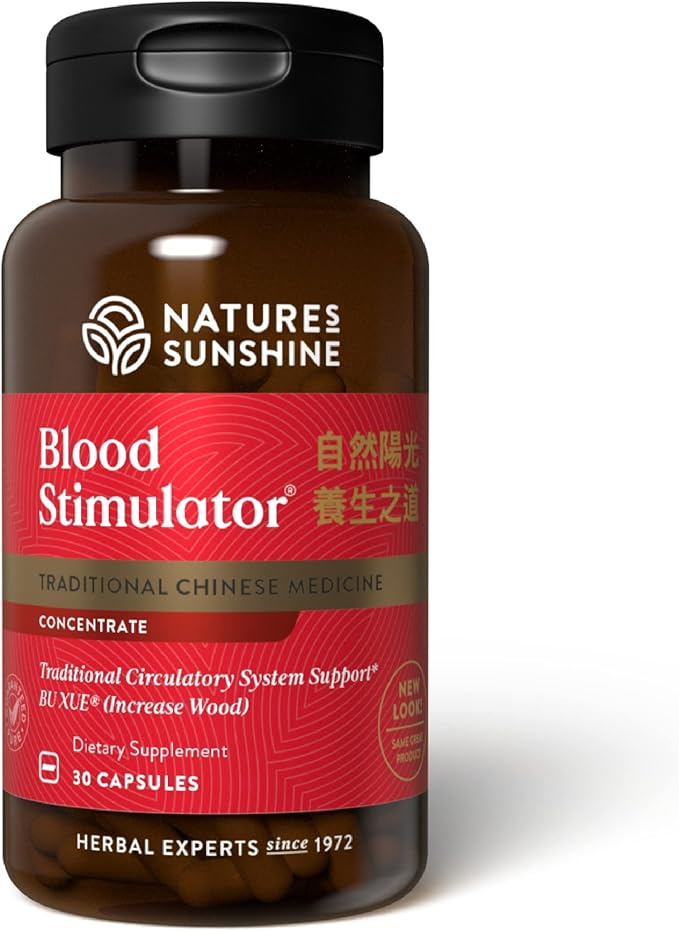 Nature's Sunshine Blood Stimulator TCM Concentrate 30 Capsules | Contains 18 Chinese Herbs That Support Blood Liver Glands and Circulation