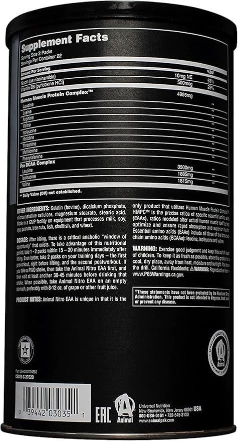 Universal: Animal Nitro 44pks