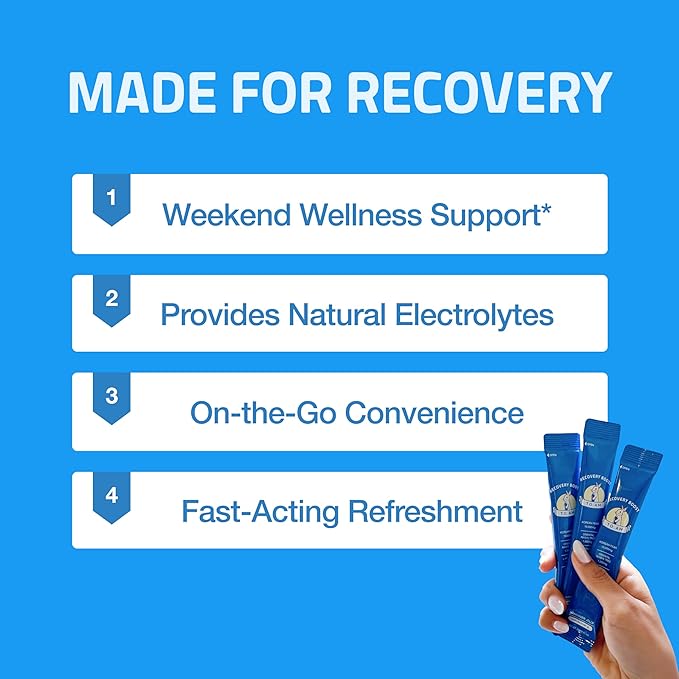 TO. AM Recovery Boost Jelly Sticks Enjoy Before or After a Night Out | Korean Pear + DHM + Electrolytes | Weekend Wellness Essential10 Sticks