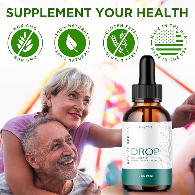 (2 Pack) Drop The Pounds Drops Official Drop The Pounds Liquid Drops with All Natural Ingredients Advanced Health Optimizer &amp Wellness Support with Premium Vitamins for Women &amp Men (60 Servi