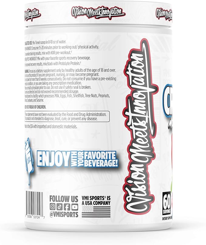 VMI Sports Creatine Monohydrate Powder Muscle Mass – Strength – Size – Power | 5 Grams per Serving (60 Servings Patriot Pop)