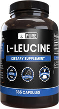 Pure Original Ingredients L-Leucine (365 Capsules) No Magnesium Or Rice Fillers Always Pure Lab Verified