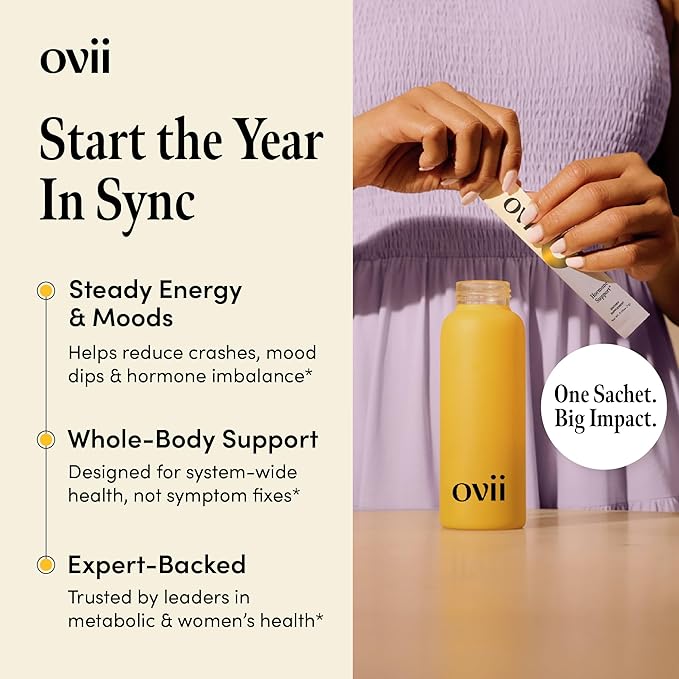 Ovii Ovarian Support for Women: Hormonal &amp Metabolic Balance - 40:1 Myo-Inositol + Reducose® + Vitamin D + Biotin - Supports Cycle Regularity &amp Healthy Ovulation &amp Healthy Metabolism 30 C