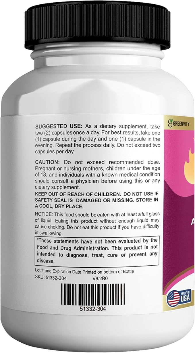Burn Blend Max Natural Supplement 60 Capsules All Natural Ingredients Vegan Friendly Gluten Free 30-Day Supply (5)