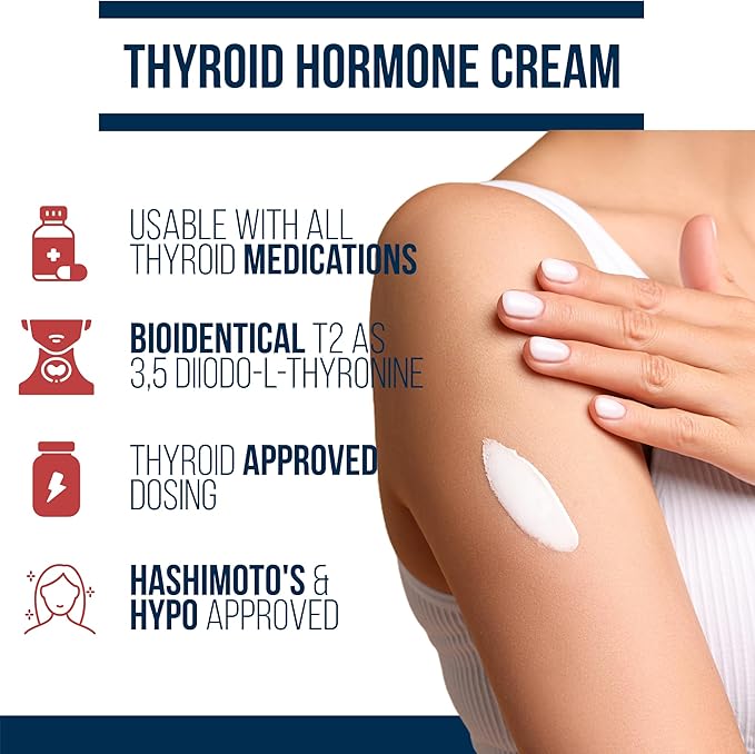 Dr. Westin Childs T2 Cream - T2 Thyroid Support for Women &amp Men with Bioidentical 35 Diiodo-l-thyronine in Lotion Form for Hormone Balance in Hypothyroidism Hashimoto's Thyroidectomy &amp Rai