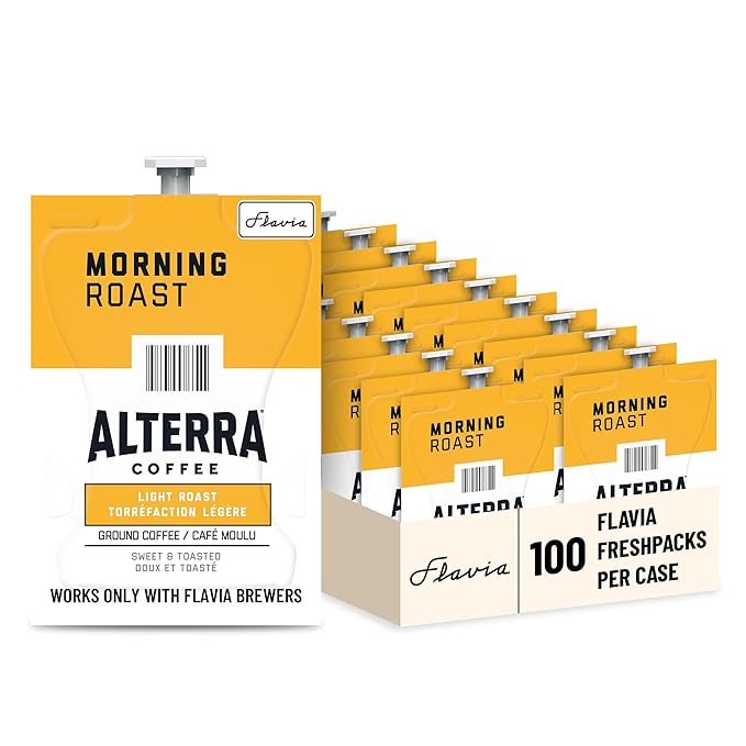 Flavia Alterra Morning Roast Freshpacks works only with Flavia Brewers Light Roast (Case of 100)