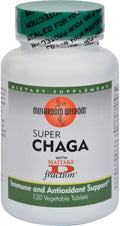 Mushroom Wisdom Super Chaga with Maitake Fraction - 120 Vegetable Tablets