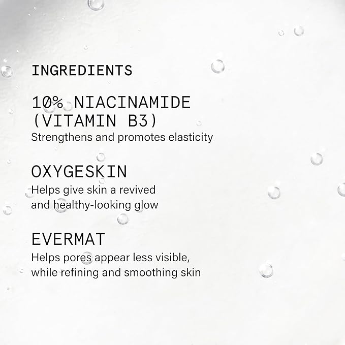 BeautyPie Superdrops Brightening Niacinamide Serum 10% | Pore Refining Glow Booster | Tone Evening Brightening Serum | Strengthens Skin Barrier &amp Promotes Elasticity | Lightweight Formula | 30ml