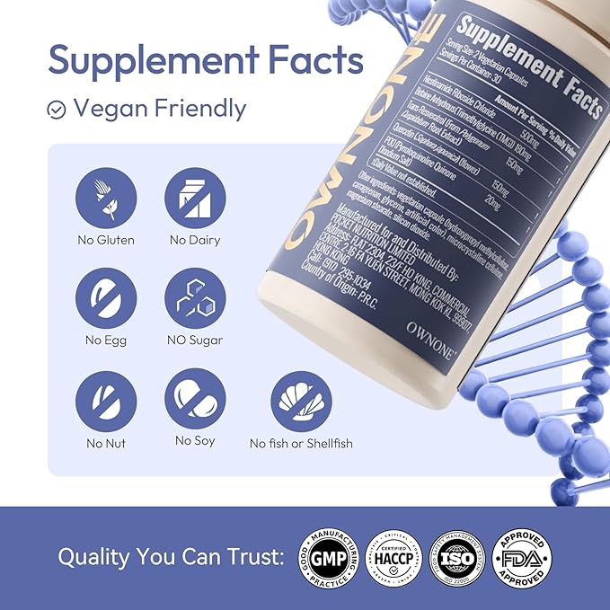 NAD+ Supplement with Nicotinamide Riboside Resveratrol Ouercetin etc NR Supplement for Healthy Aging Cellular Energy Production and MetabolismVegetarian NAD CapsulePack of 2