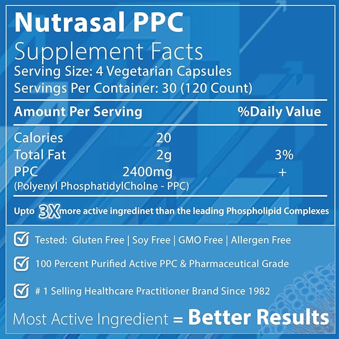 Nutrasal PhosChol 600mg – 120 Gel Capsules
