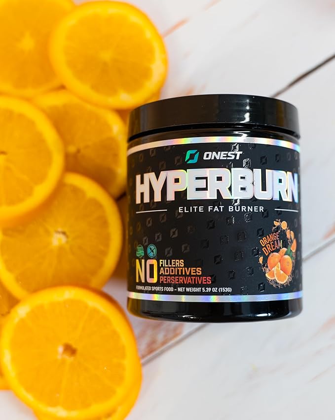 ONEST Hyperburn Fat Burner Powder – 153g (30 Servings) Enhanced Energy Boost &amp Performance Support Supplement Metabolism Booster &amp Sports Nutrition Powder for Men and Women