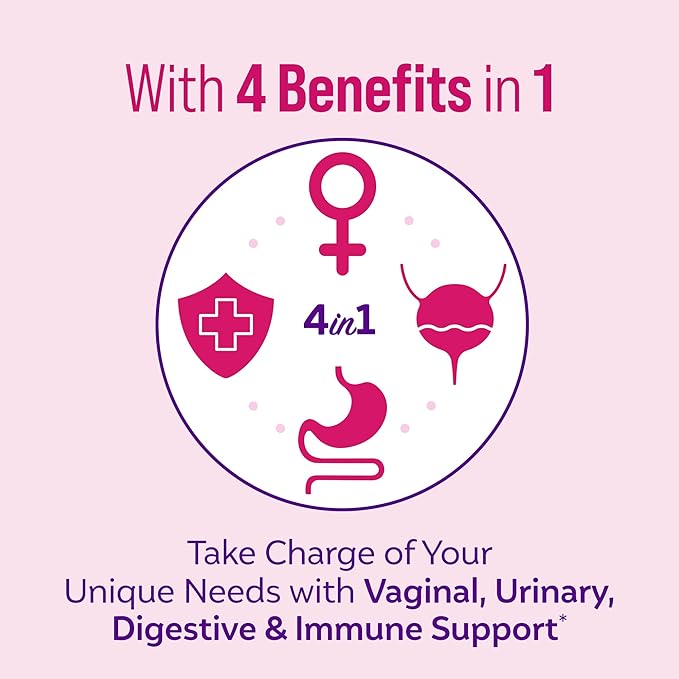 Culturelle Women’s 4-in-1 Daily Probiotic Supplements for Women &amp Daily Probiotic Capsules for Men &amp Women Most Clinically Studied Probiotic Strain