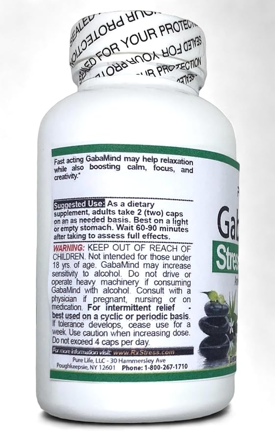 purelife GabaMind – [Amazon Exclusive] Original Formula. GMO Free and Vegetarian (90 Capsules)