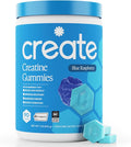 Create Creatine Monohydrate Gummies for Men &amp Women Boost Focus Strength and Endurance Anti-Melting Formula Vegan Gluten-Free Non-GMO 1.5g of Creatine per Gummy (Blue Raspberry)