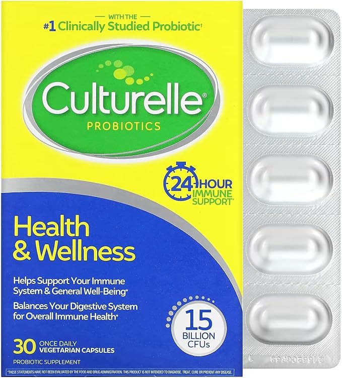 Culturelle Health &amp Wellness Probiotic Vegetarian Capsules 30 ea (Pack of 2)