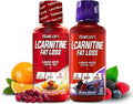 iSatori L-Carnitine 1500 Liquid L-Carnitine with Acetyl L-Carnitine Mixed Berry Flavor (24 Servings) &amp Malibu Beach Flavor (24 Servings)