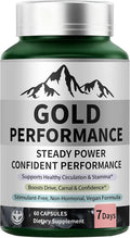 Quantum Gold Performance Capsulas – Daily Energy &amp Endurance Support Supplement | Boost Motivation &amp Confidence | 60 Capsules(1PC)
