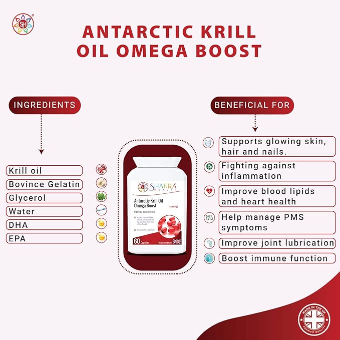 Antarctic Krill Oil Omega Boost - Spirituality Science &amp Supplements by Shakra Health
