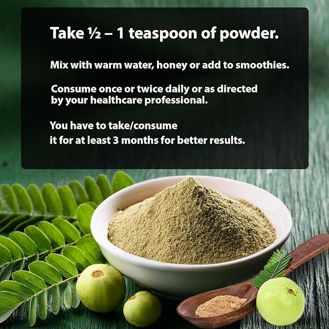 Bhumi Amla Powder/Churn - Organic and Pure Ingredient Extract for Healthy Liver Functioning and Digestive Strength Enriched with Essential Nutrients