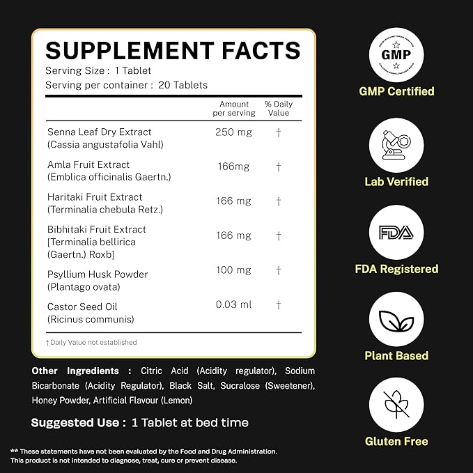 Auric Flush365 | Fizzy Drink | Honey Lemon Flavour | No Added Sugar | 60 Counts