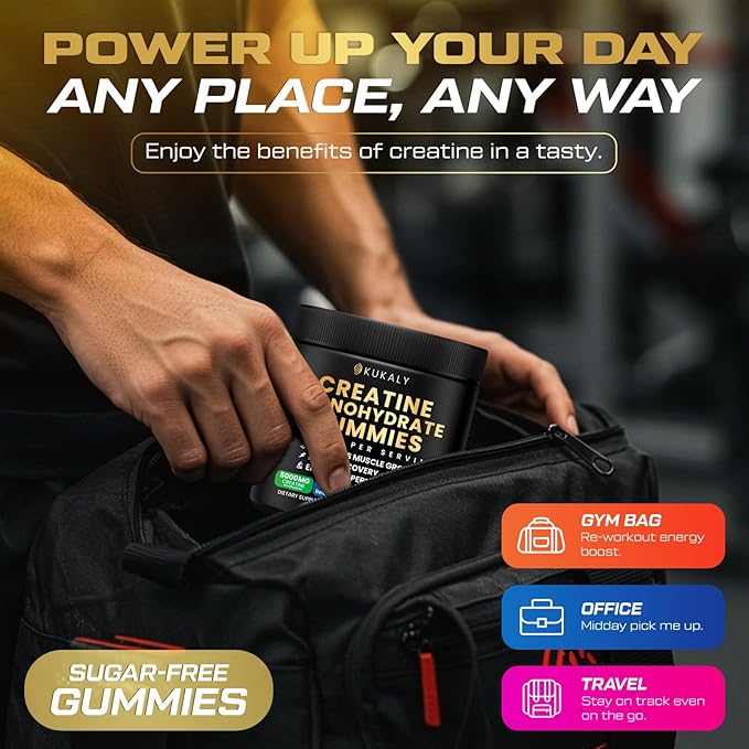 Creatine Monohydrate Gummies for Men &amp Women 9000MG Creatine Gummies Sugar Free with L-Taurine BCAA 2:1 B12 B6 for Boost Strength Focus &amp Endurance Vegan Non-GMO Pineapple 120pcs