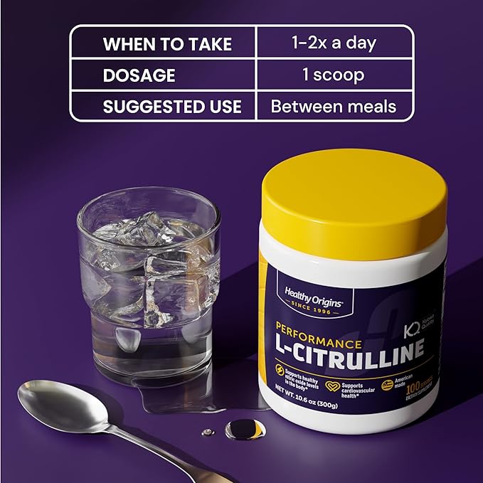 Healthy Origins - L-Citrulline (American-Made Non-GMO Gluten Free Athletic Support) 10.6 Ounce