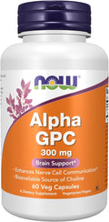 Now Foods Now Foods Alpha Gpc 300mg 60 Veg Caps (Pack of 2)