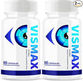 (2 Pack) Vismax Revive Capsules Vis Max Premium Vision Supplement Vitamin Supplement Pills Premium All-Natural Ingredients Advanced Formula for Eyesight Focus Visual Sight Overall Wellness (120 ct)