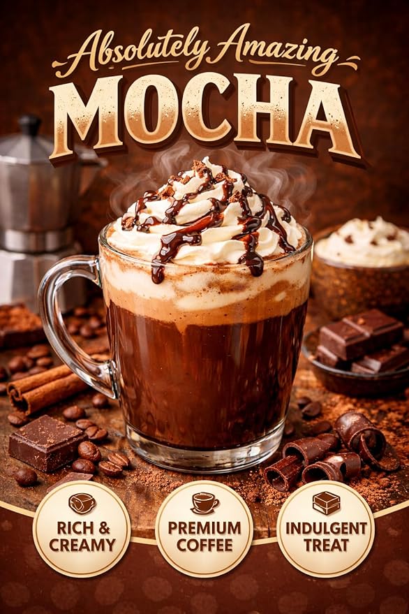 Absolutely Amazing Coffee Mocha Premium Blend Rich &amp Creamy Coffee 12oz