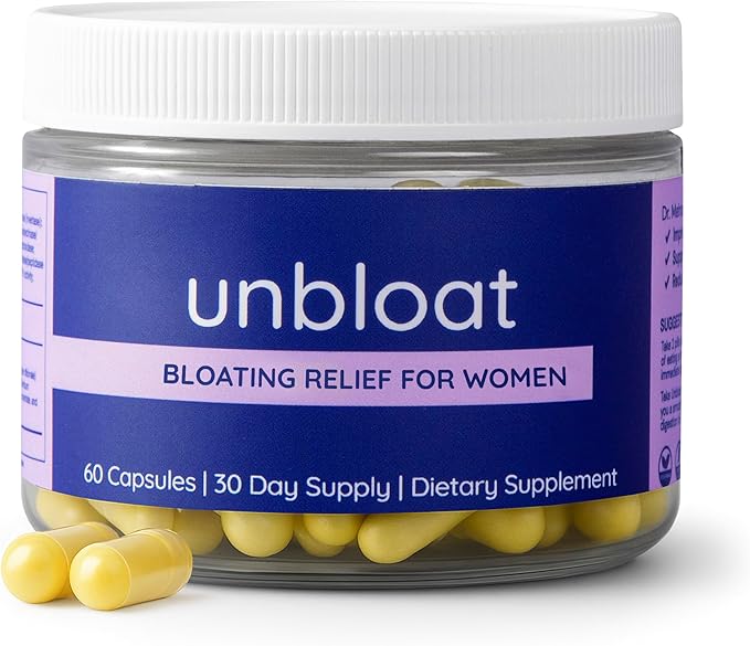 Anti-Bloat Pills for Women - Bloating Relief for Women &amp Digestive Support Supplement - Enhances Gut Health - No Bloat Formula with Prebiotics &amp Probiotics - Debloating Supplements - 60 Count