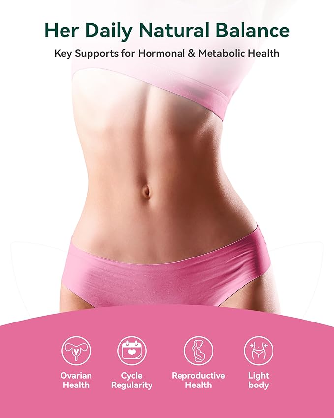 Inositol Supplement for Women Myo-Inositol &amp D-Chiro Inositol 40:1 PCOS Support with Berberine MTHF Folate &amp Vitamin D3 Supports Ovarian Health Hormonal Balance &amp Regular Cycles 120