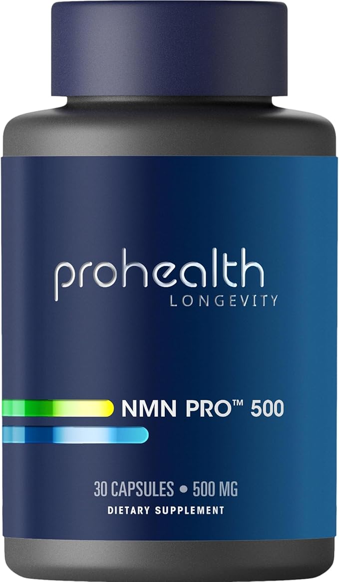 ProHealth NMN Pro 500 (30 Capsules) Clinically Studied Uthever® NMN. NAD+ Precursor for Cellular Energy Mitochondrial Support &amp Healthy Aging. USA Manufactured Triple Lab-Tested