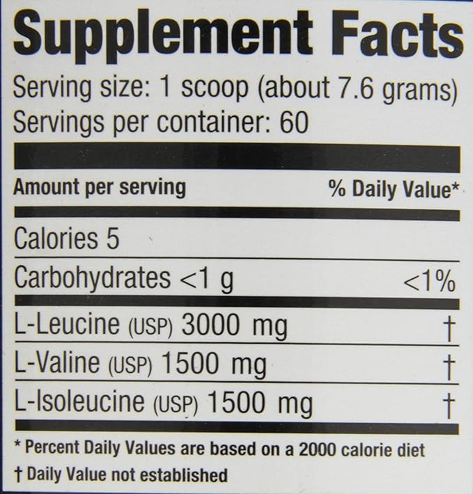 Ultimate Nutrition Flavored BCAA Powder 12000 Post Workout Recovery Drink 3g Leucine 1.5g Valine 1.5g IsoleucineBranch Chain Amino Acids Supplements for Muscle Recovery30 Servings Blue Raspberry