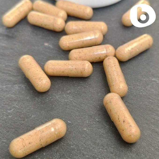 b Natural RoseHips &amp Acerola Capsules - Plant Based Vitamin C 1000mg from Acerola Cherry Powder &amp Rosehip Powder - Without Ascorbic Acid - Supports Immune Health - GMO Free - 90 Vegan Capsules