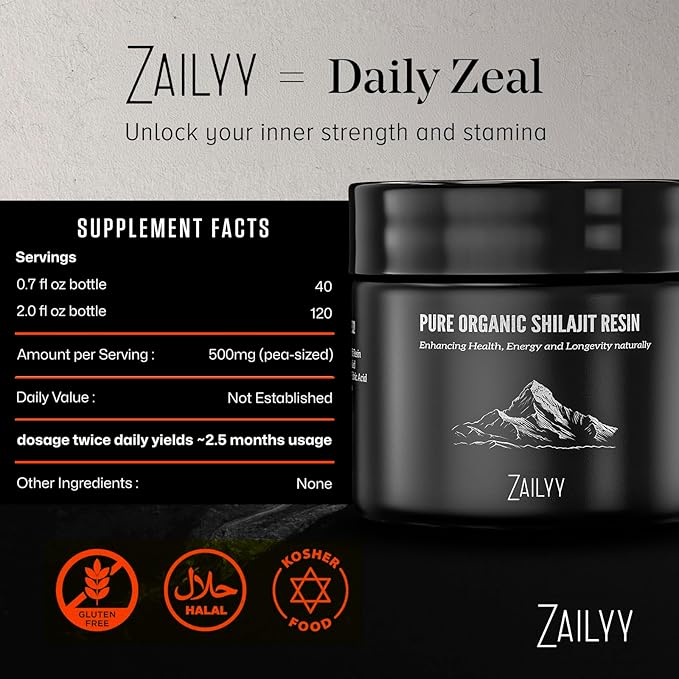 Pure Himalayan Shilajit Resin Supplement 80g | Organic Shilajit for Men &amp Women | Natural Energy Booster with Organic Fulvic Acid &amp 85+ Trace Minerals | Lab-Tested