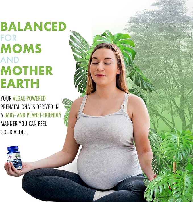 Vegan Prenatal Vitamins with DHA (180 Count 3 Month Supply) Omega-3 - Qwell Better Than Fish Oil Brain Function - 820 Mg Algae DHA &amp EPA Vegan Prenatal Vitamins with Vitamin E Carrageenan-Free