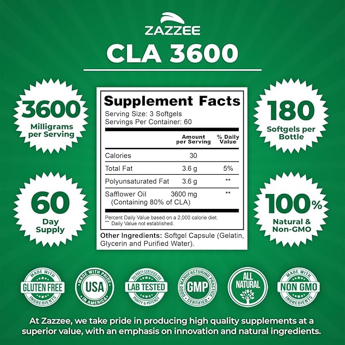 Zazzee Active Lifestyle Support Bundle | Organic Beet Root Capsules &amp High Strength Conjugated Linoleic Acid Softgels | Non-GMO &amp ISO Lab Tested (60 Servings Each)