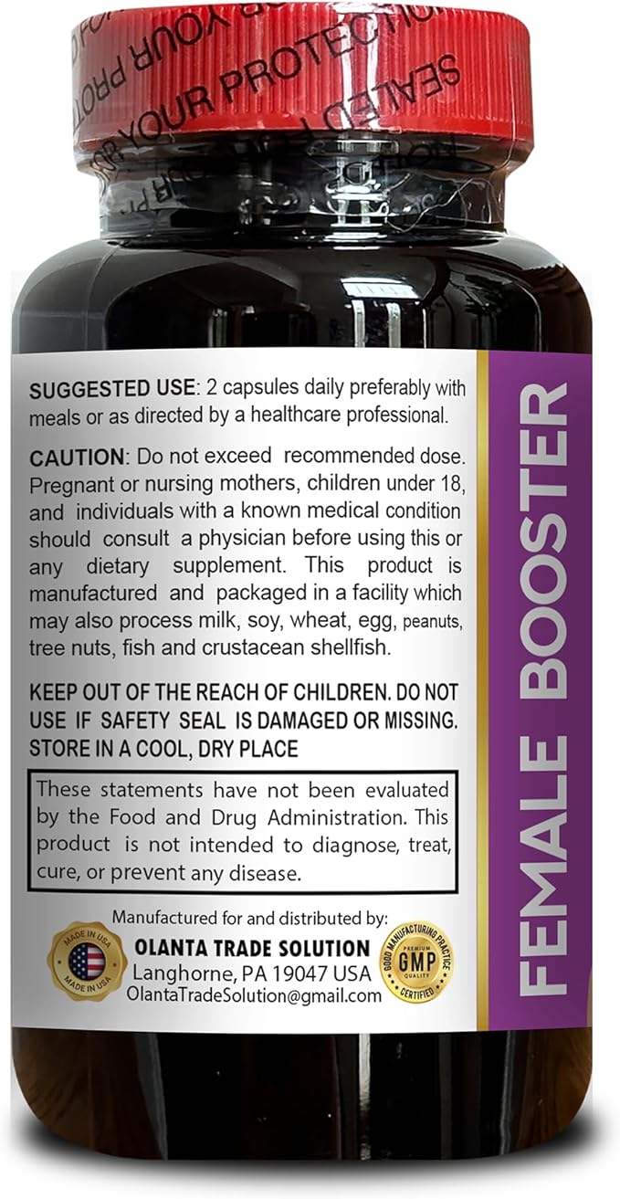 Female Hormone Balance Support – Herbal Blend with Dong Quai &amp Resveratrol – Supports Passion &amp Energy – 1 Bottles 60 Capsules
