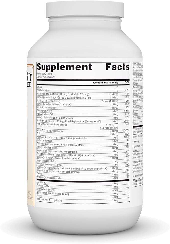 Source Naturals Life Force Multiple No Iron Enegry Activator* - 180 Tablets