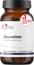 Designs for Health Neurolink - L-Tyrosine GABA 5-HTP Inositol + Taurine Supplement - Designed to Support Mood Neurological + Cognitive Health - Non-GMO (180 Capsules)