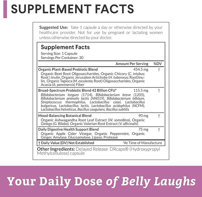 Nutritional Roots - Probiotics + - Soil-Based Organisms Probiotics Prebiotics - Digestive Enzymes - Delay Release - Dietary Supplement - 1 Month Supply - 30 Capsules