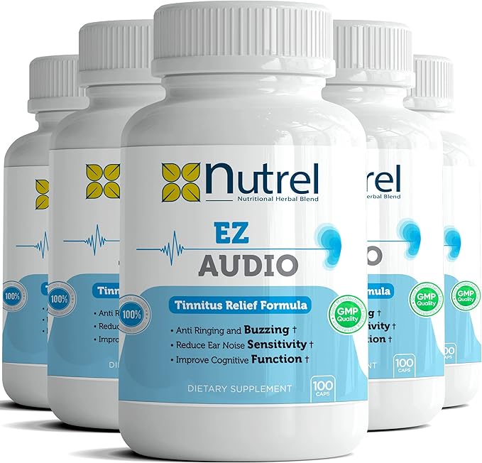 Ez Audio - (100 CAPS) Advanced Hearing Ringing Relief Support Tinnitus Calm Ear (4)