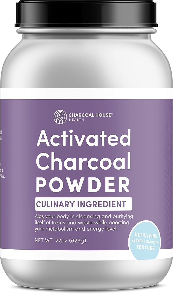 Ultra FINE Coconut Activated Charcoal Powder - Culinary and Cosmetic Applications Velvety Smooth Texture for Smoothies Ice Creams Pastries Soaps Ultra Fine for a Soft Finish No Grit!
